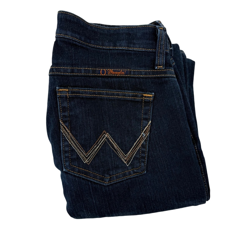 Wrangler Q Baby Bootcut Jeans Dark Wash Women's Size‎ 30x34 Denim